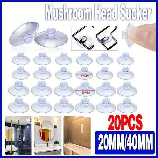 20Pcs 20/40Mm Suction Cups Caps Suckers Aquarium Fish Tank Glass Hanger Pads Aquariums