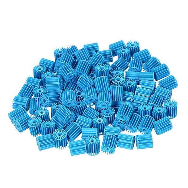 100 300X Bio Balls Aquarium Marine Fish Tank Pond Sump Filter Media Biological Blue 100Pcs Filters