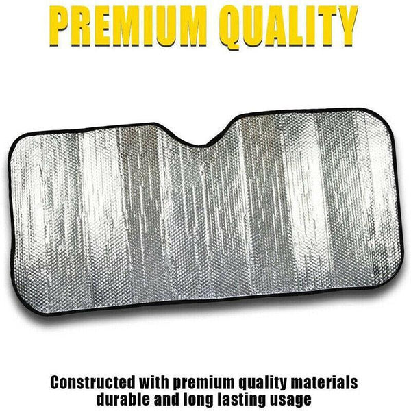 Car Windscreen Sun Shade Heat Reflective Windshield Front Rear Window Uv Block 130*60 Sun Visors