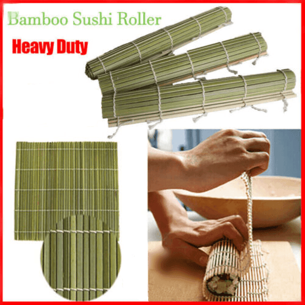 Heavy Duty Bamboo Sushi Mat Rice Roller Maker Tool Diy Kit Mold Kitchen Au Sushi Kits