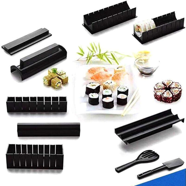 13Pcs Diy Sushi Maker Making Kit Rice Roller Mold Set For Beginners Kitchen Tool Other Kitchen Gadgets