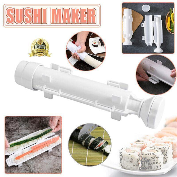 Sushi Roller Maker Tool With Tube Plunger Diy Bazooka Rice Mold For Home Kitchen Sushi Kits