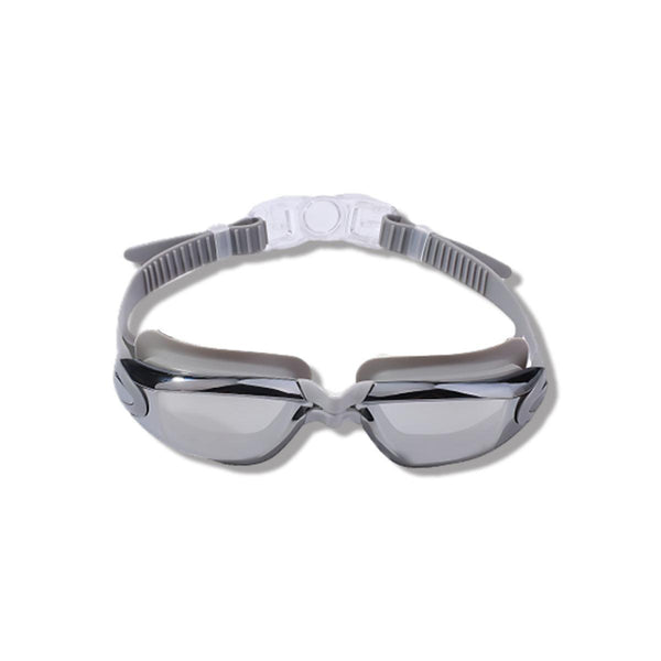 Unisex Swimming Waterproof Anti Fog Adjustable Glasses For Men Women Grey Goggles