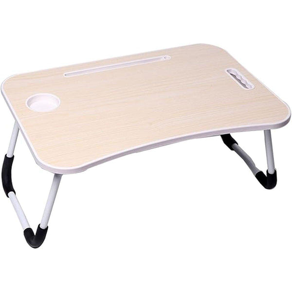 Laptop Bed Table Foldable Standing Desk With Cup Slot For Indoor Picnic Tray White Stands Holders & Car Mounts