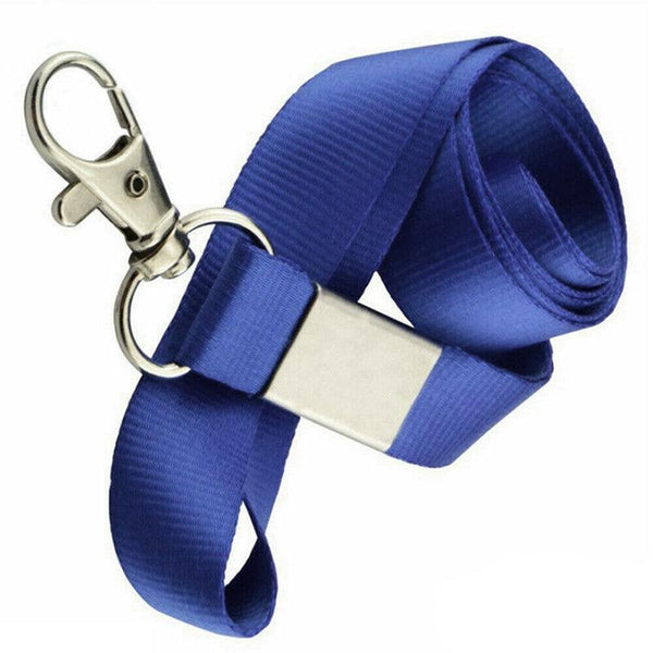 Neck Strap With Clip For Id Badge Name Tag Card Holder Lanyard Dark Blue Id & Document Holders