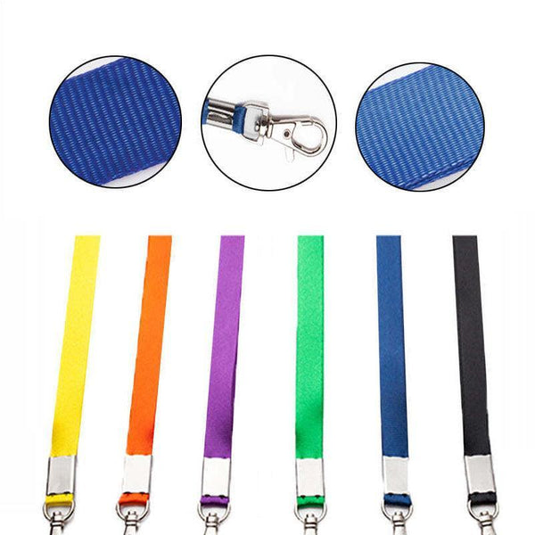 Neck Strap With Clip For Id Badge Name Tag Card Holder Lanyard Lemon Yellow Id & Document Holders