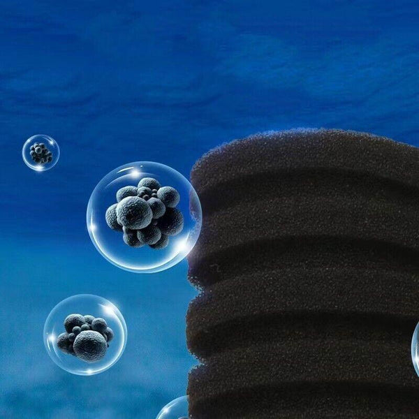 Double Head Aquarium Sponge Filter With Bio Media Box For Shrimp Breeding Tanks Filters