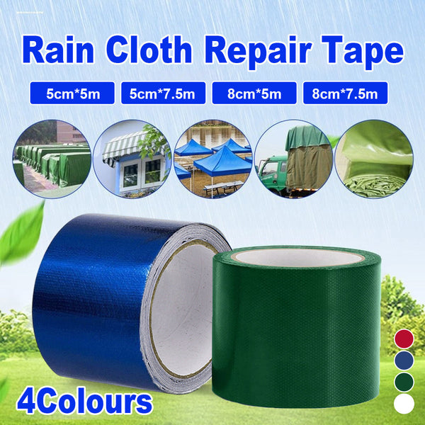 High Adhesive Tarpaulin Repair Tape Tent Awning Fix Patch Waterproof Universal Blue 8Cm X 5M Tent & Canopy Accessories