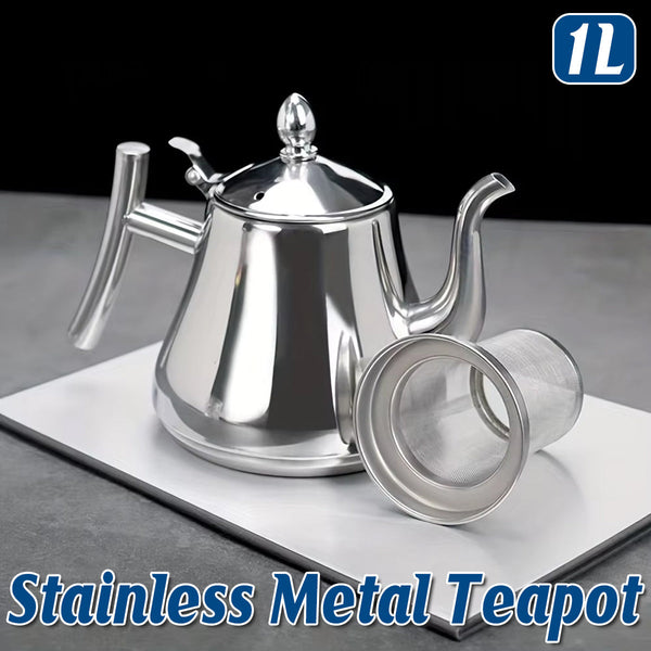 Thickened Stainless Steel Teapot Kettle With Strainer 1L Kettles