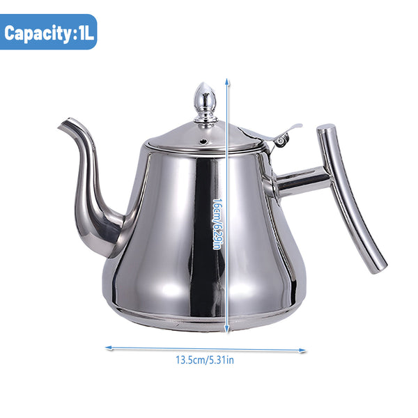 Thickened Stainless Steel Teapot Kettle With Strainer 1L Kettles