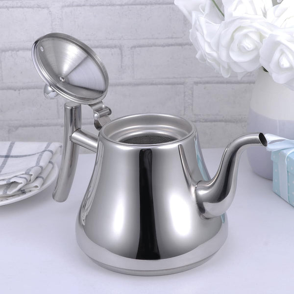 Thickened Stainless Steel Teapot Kettle With Strainer 1L Kettles