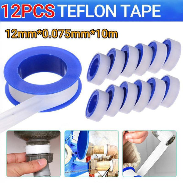 12X Teflon Tape 12Mmx10m White Thread Plumbing Plumbers Sealing Water Other Pump Parts & Accessories
