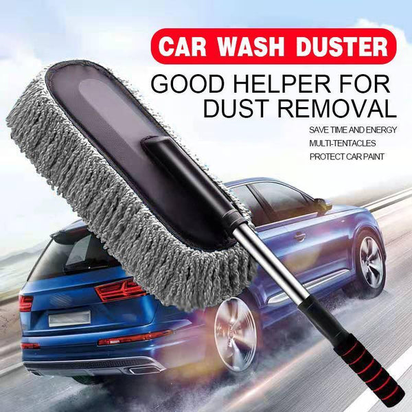 Car Wash Duster Brush Microfiber Telescopic Cleaning Tool For Vehicle Detailing Other Automotive Care Supplies