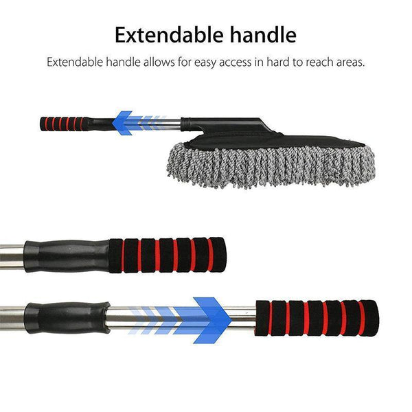 Car Wash Duster Brush Microfiber Telescopic Cleaning Tool For Vehicle Detailing Other Automotive Care Supplies