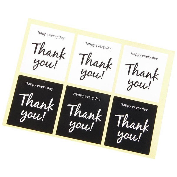 Thank You Stickers Labels For Gift Wrapping & Diy Style 13 Scrapbooking Stickers