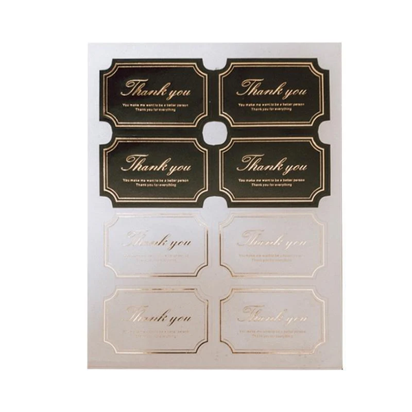 Thank You Stickers Labels For Gift Wrapping & Diy Style 10 Scrapbooking Stickers
