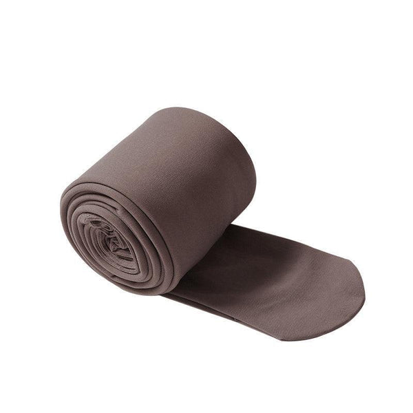 Womens Thermal Lined Translucent Pantyhose Winter Warm Fleece Tights Stockings Coffee 220G Leg Warmers