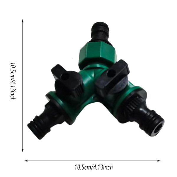 3Pcs Versatile 2 Way Garden Hose Splitter Y Shape Water Pipe Connector Diverter Connectors Valves & Accessories