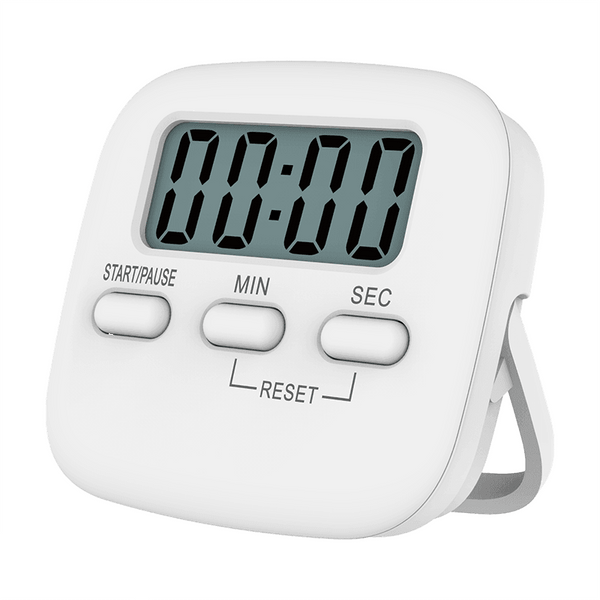 Digital Kitchen Timer 99 Minute Countdown Clock With Lcd Display And Metal Mount Pink Timers