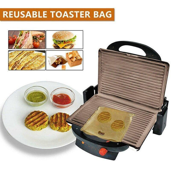 10 50Pcs Reusable Gluten Free Toaster Bags For Sandwich Toasting 10Pcs Food Storage Bags