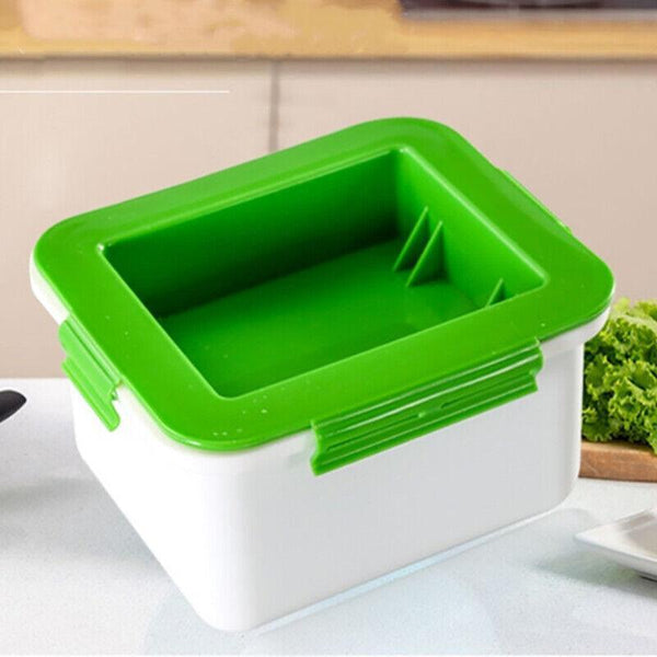 Simple Tofu Press/Marinating Dish Removes Moisture From Automatically Other Kitchen Gadgets