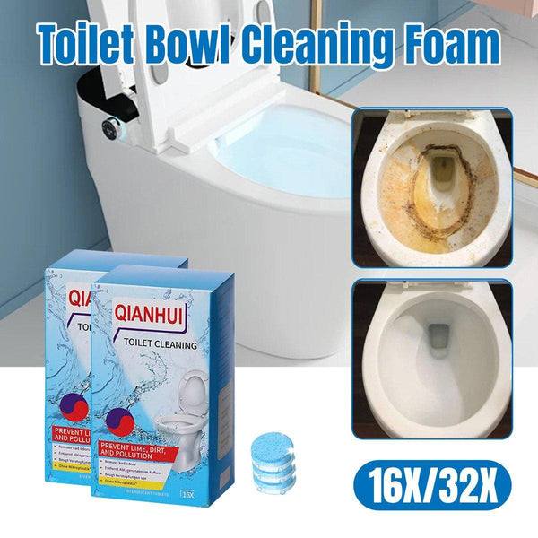 16/32Pcs Effervescent Toilet Cleaning Tablets Descaling Deodorizing Odor Free Box Cleaning Products