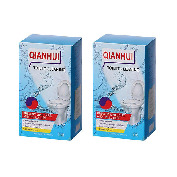 16/32Pcs Effervescent Toilet Cleaning Tablets Descaling Deodorizing Odor Free Box Cleaning Products