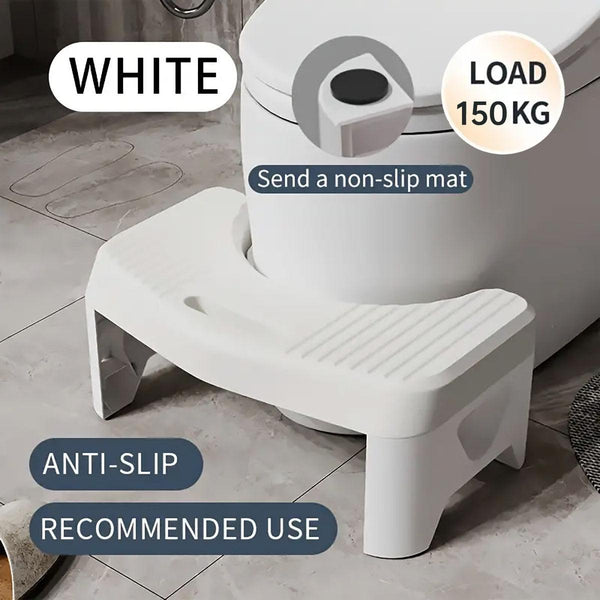 Thickened Toilet Squatting Stool Bathroom Footstool Household Restroom Pad Blue Other Bathroom Accessories