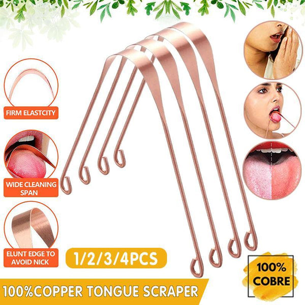 Pure Copper Tongue Scraper Cleaner Thick 12Gm Ayurvedic Dental Hygiene Oral Care 1Pc Tongue Cleaners