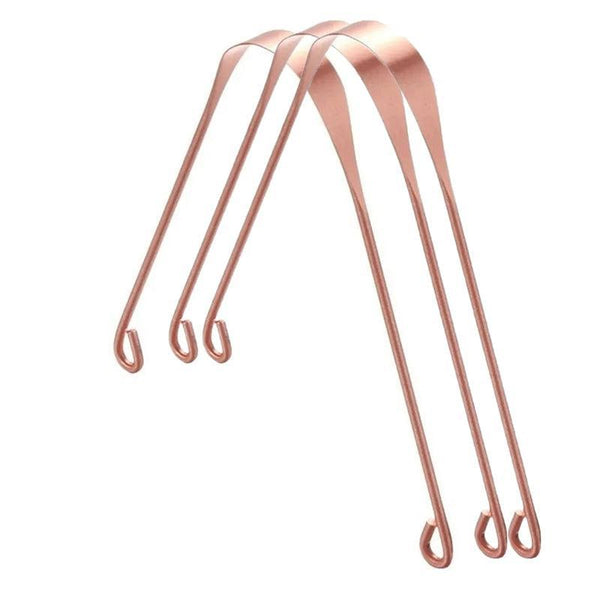 Pure Copper Tongue Scraper Cleaner Thick 12Gm Ayurvedic Dental Hygiene Oral Care 1Pc Tongue Cleaners