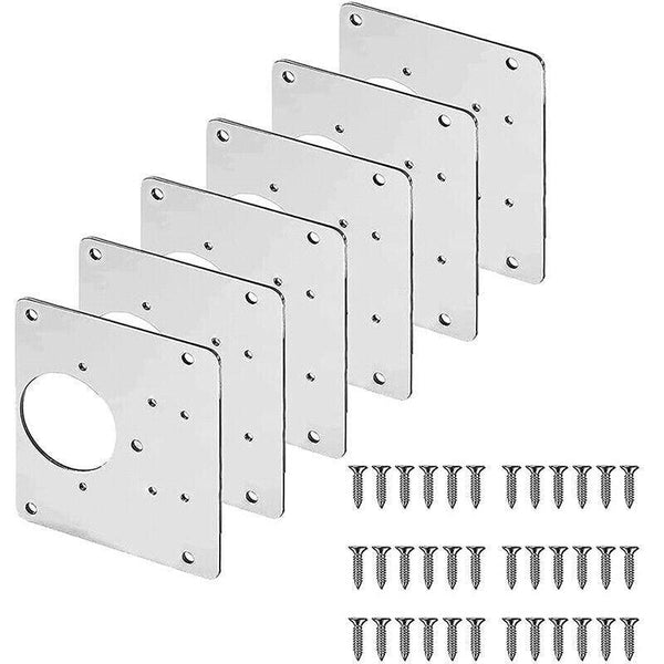 Hinge Repair Plate Rust Resistant Steel Furniture Cupboard Mount Tool 1Set Door Hinges