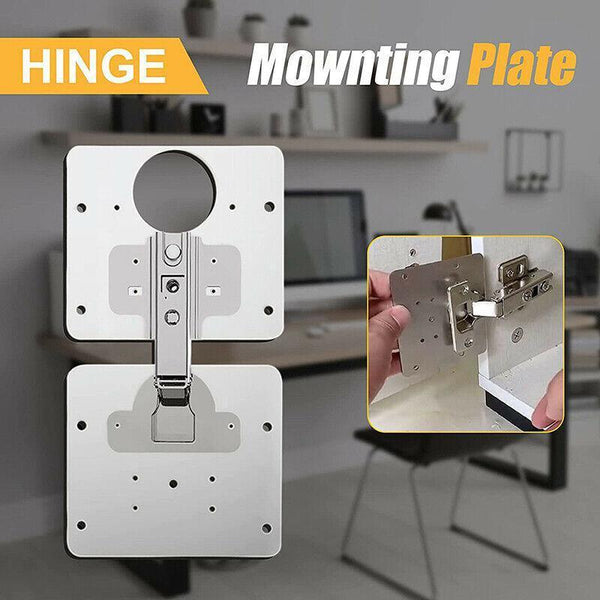 Hinge Repair Plate Rust Resistant Steel Furniture Cupboard Mount Tool 1Set Door Hinges