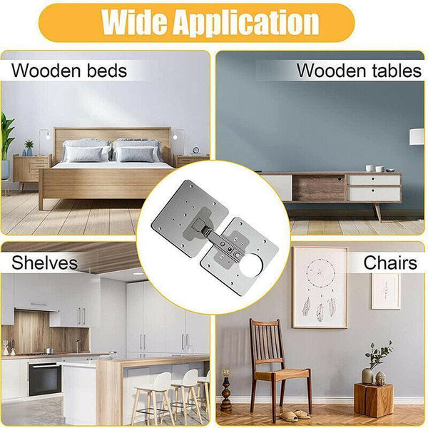 Hinge Repair Plate Rust Resistant Steel Furniture Cupboard Mount Tool 1Set Door Hinges
