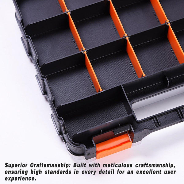 Double Sided Portable Hardware Tools Storage Box Parts Organizer Accessories Tool Boxes
