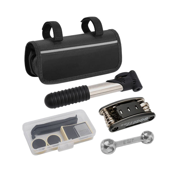 Bicycle Repair Kit With Tire Levers Patch Pump Multi Tool For Mountain Bike Puncture Repair