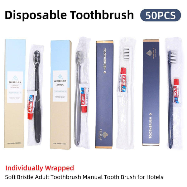 Star Hotel Toiletries Toothbrush And Toothpaste Set For Guesthouse Travel Use B Toothbrushes