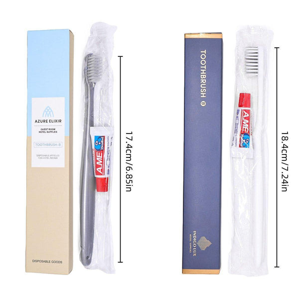 Star Hotel Toiletries Toothbrush And Toothpaste Set For Guesthouse Travel Use B Toothbrushes