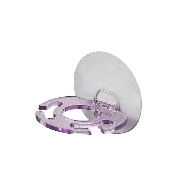 Toothbrush Holder Wall Mount Sucker Bathroom Suction Cup Toothpaste Storage Rack Purple Tumblers & Toothbrush Holders