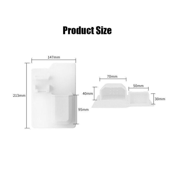 Silicone Shower Toothbrush Holder Bathroom Storage Rack For Razor And Toothpaste Black Tumblers & Toothbrush Holders