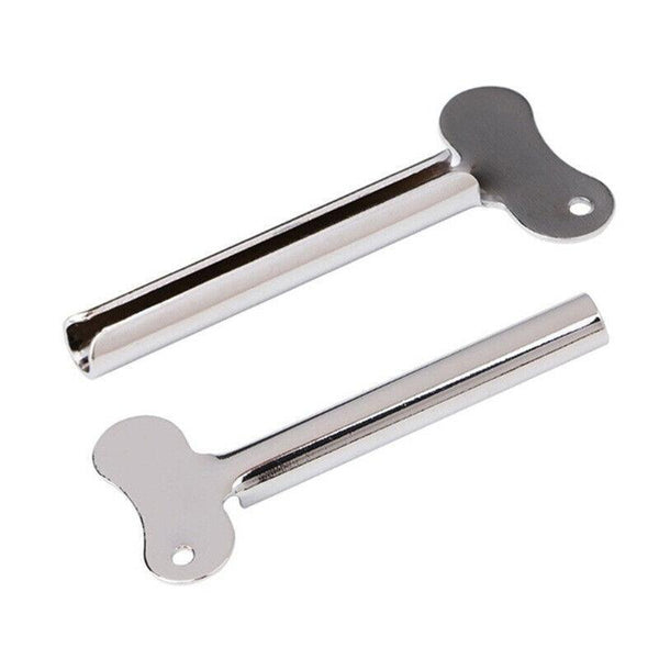 4X Stainless Steel Tube Toothpaste Squeezer Easy Key Dispenser Rolling Holder Au Tumblers & Toothbrush Holders