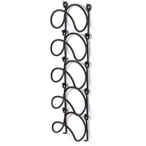 Multifunctional Wall Mounted Bathroom Storage Rack Layer Towel And Wine Black Towel Racks