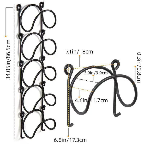 Multifunctional Wall Mounted Bathroom Storage Rack Layer Towel And Wine Black Towel Racks