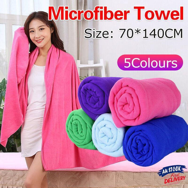 Microfiber Towel Gym Sport Footy Travel Camping Swimming Beach Bath Microfibre Green Towels & Washcloths