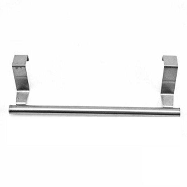 Stainless Steel Over Door Towel Rack Cupboard Hanging Rail For Kitchen Bathroom 36Cm Towel Racks