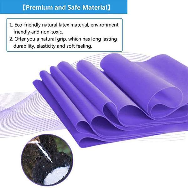 1.5M Elastic Yoga Stretch Resistance Bands Exercise Fitness Theraband Yellow Resistance Trainers