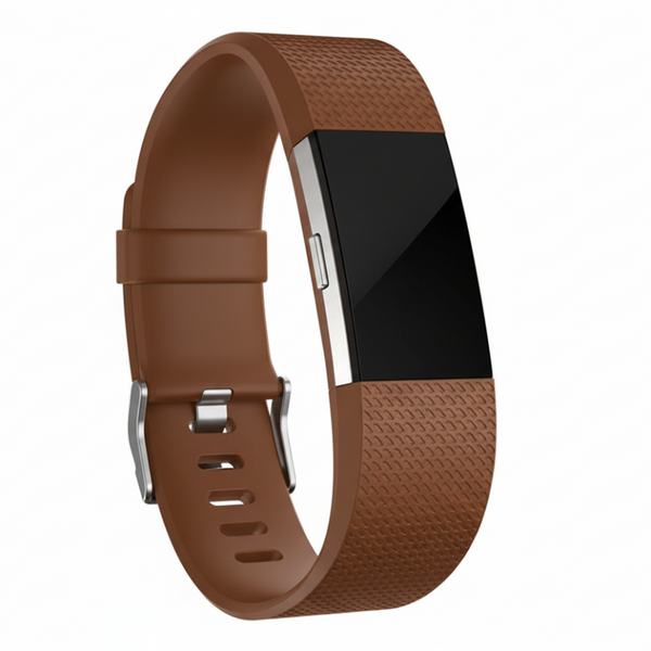 L Size Silicone Watch Wrist Sports Strap For Fitbit Charge Band Wristband Replacement Brown Watch Bands