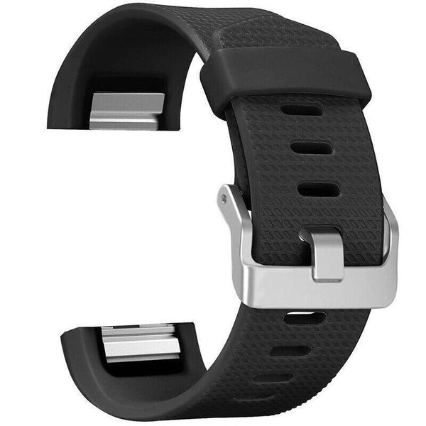 L Size Silicone Watch Wrist Sports Strap For Fitbit Charge Band Wristband Replacement Grey Watch Bands