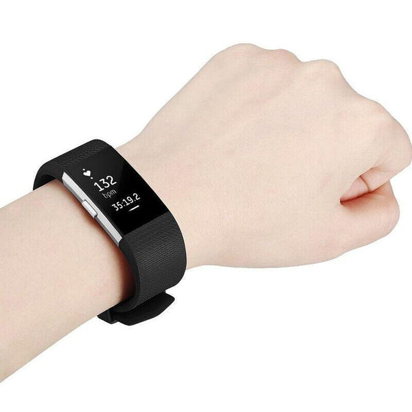 L Size Silicone Watch Wrist Sports Strap For Fitbit Charge Band Wristband Replacement Light Pink Watch Bands