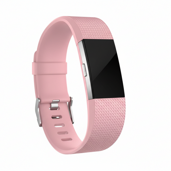 L Size Silicone Watch Wrist Sports Strap For Fitbit Charge Band Wristband Replacement Light Pink Watch Bands