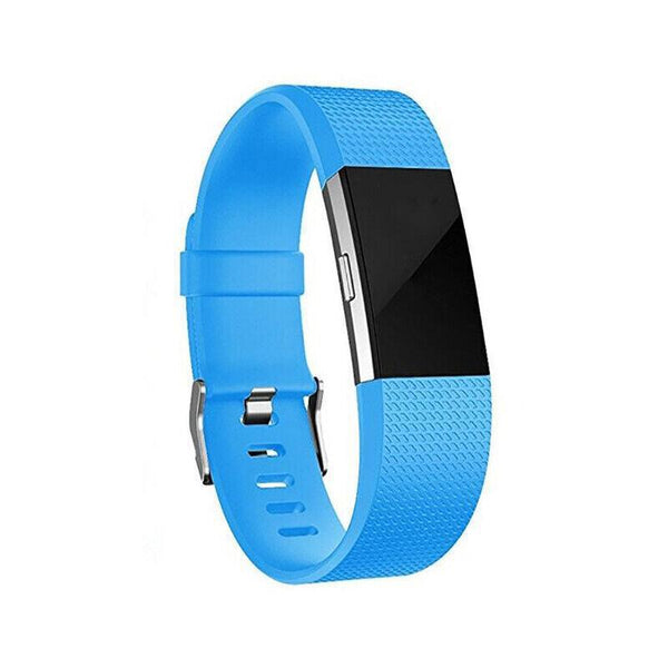 L Size Silicone Watch Wrist Sports Strap For Fitbit Charge Band Wristband Replacement Light Pink Watch Bands